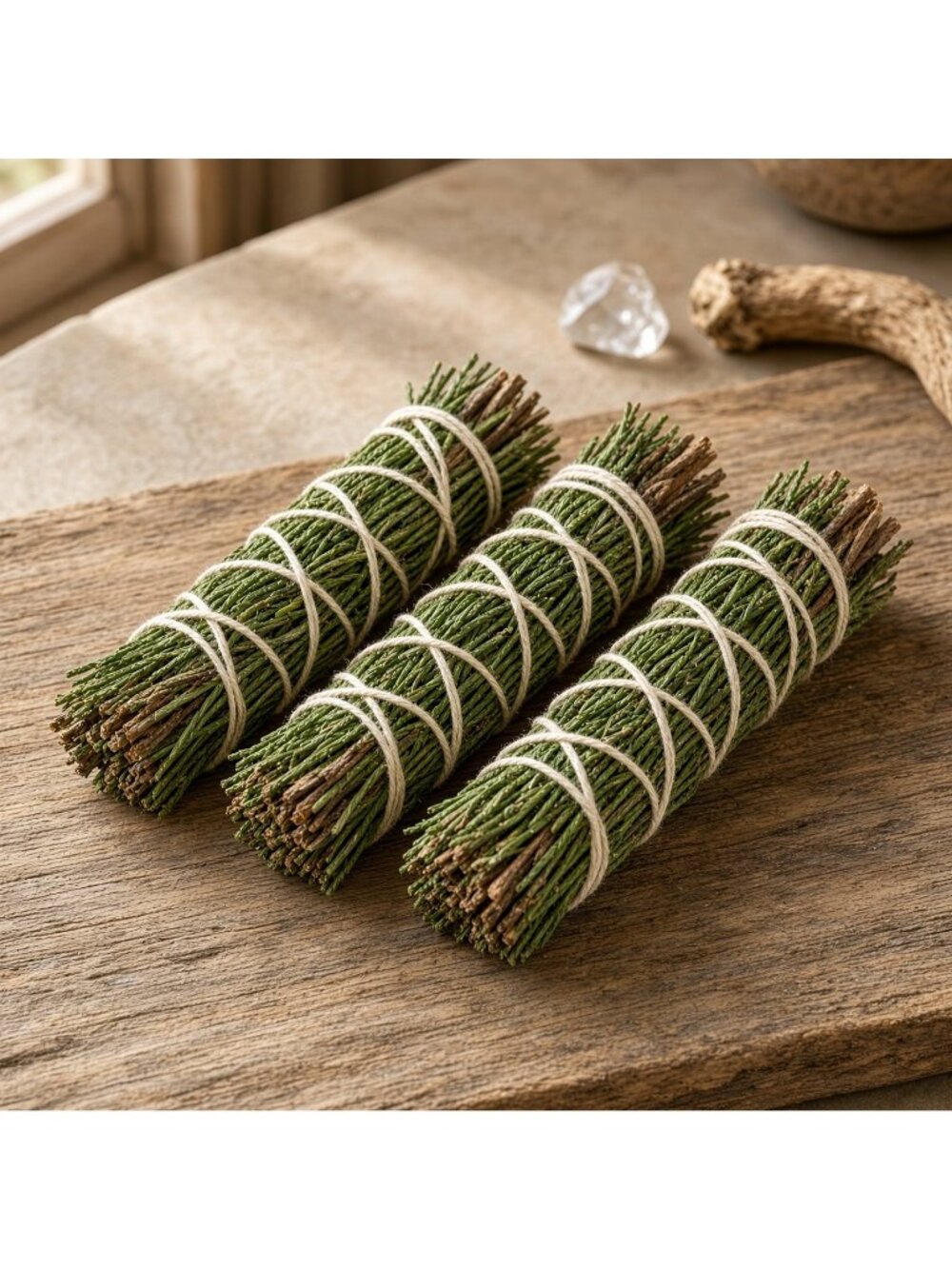 Cedar Herbal Cleansing Bundles, 4-Inch, Pack of 3